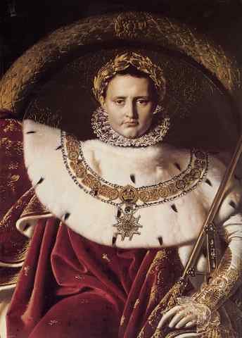 Ingres Napoleon I On His Imperial Throne Detail A4 Photo Print