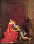 Ingres Paolo And Francesca 1819 A4 Photo Print