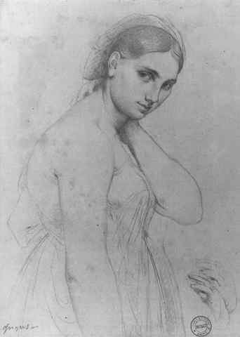 Ingres Study For Raphael And The Fornarina A4 Photo Print
