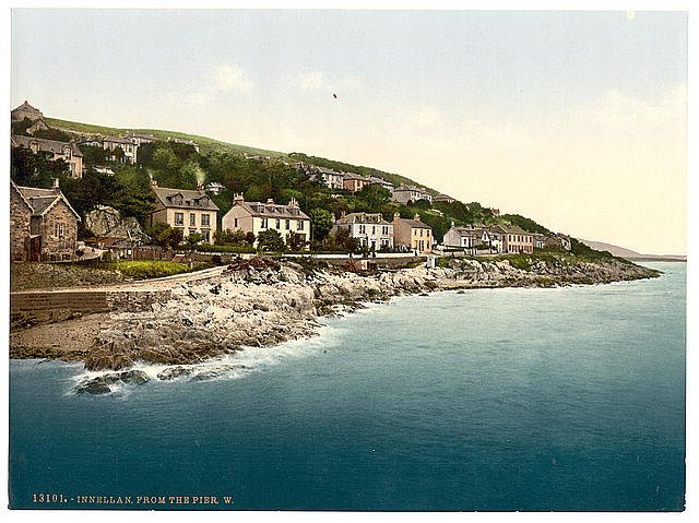 Innellan from the pier W Vintage A4 Photo Print