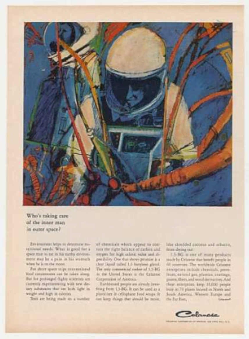 Inner Man Spacecraft Vintage Retro Advert Ads A4 Photo Print