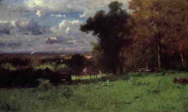 Inness George A Breezy Autumn A4 Photo Print