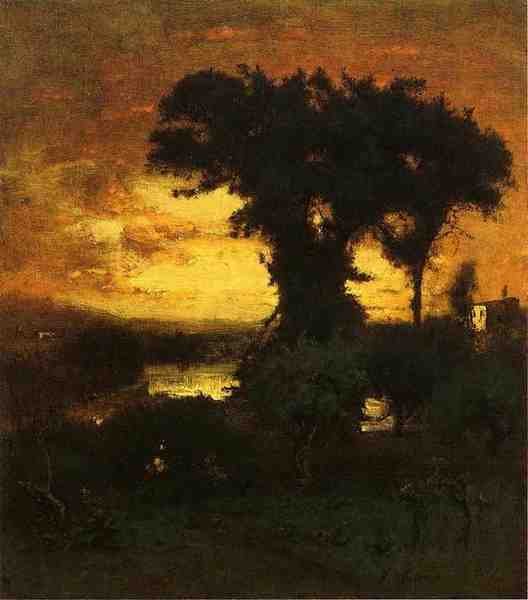 Inness George Afterglow A4 Photo Print