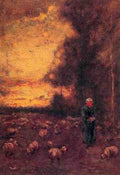 Inness George End Of Day Montclair A4 Photo Print