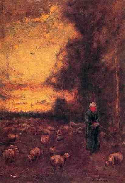 Inness George End Of Day Montclair A4 Photo Print