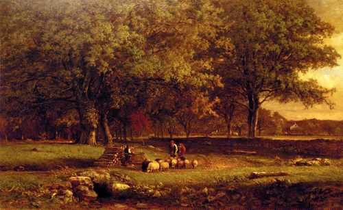 Inness George Evening A4 Photo Print