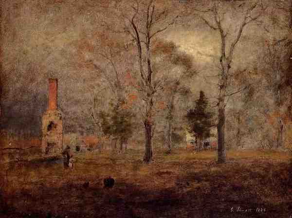 Inness George Gray Day Goochland Virgnia A4 Photo Print