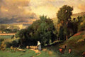 Inness George Hillside At Etretet A4 Photo Print