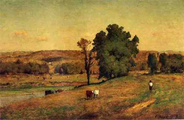 Inness George Landscape With Figure A4 Photo Print