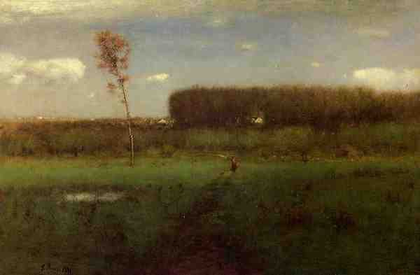 Inness George October Noon A4 Photo Print