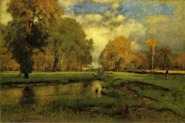 Inness George October A4 Photo Print