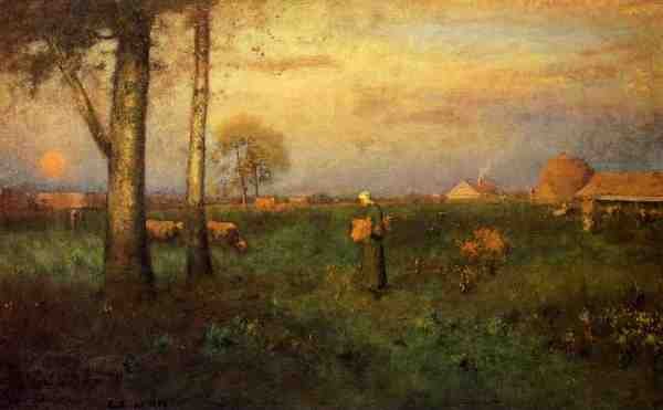 Inness George Sundown A4 Photo Print