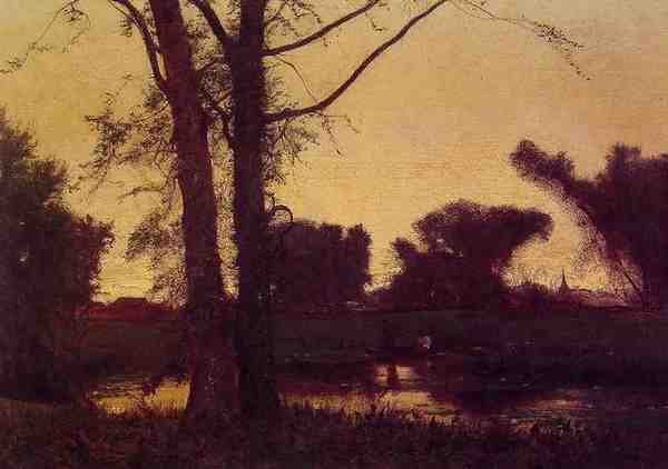 Inness George Sunset2 A4 Photo Print