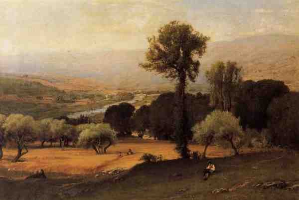 Inness George The Perugian Valley A4 Photo Print