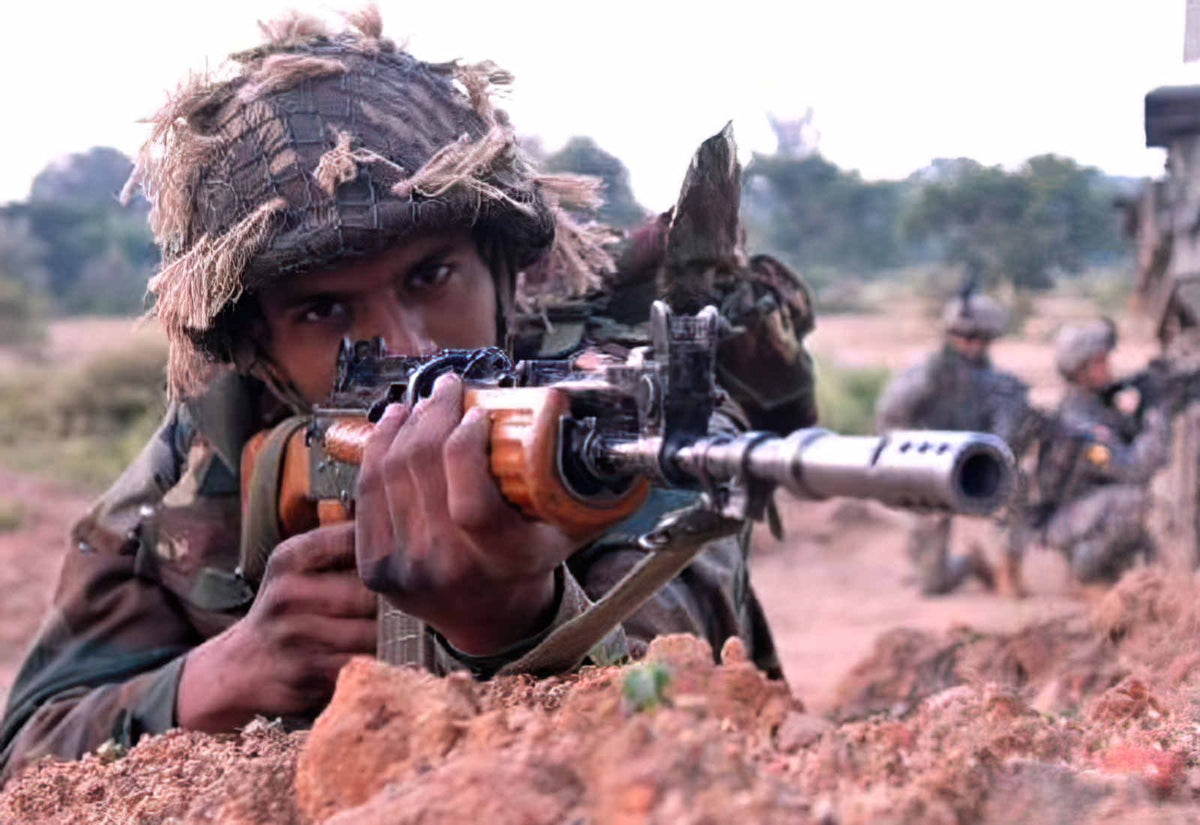 Insas Assault Rifle 3 A4 Photo Print