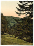 Inselsberg Thuringia Vintage A4 Photo Print