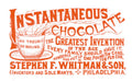 Instantaneous Chocolate Invention Vintage Retro Advert Ads A4 Photo Print