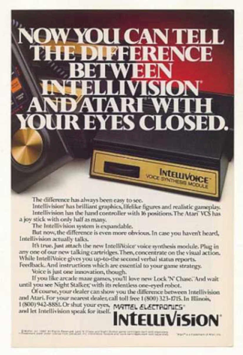Intellivision Atari Nightstalker Vintage Retro Advert Ads A4 Photo Print