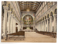 Interior Basilica Church Munich Bavaria Vintage A4 Photo Print