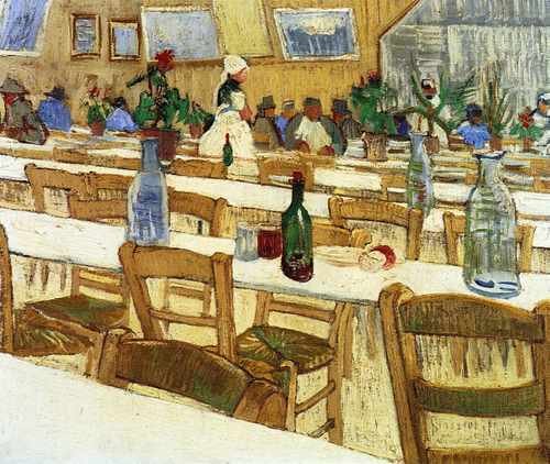 Interior Of A Restaurant 1887 A4 Photo Print