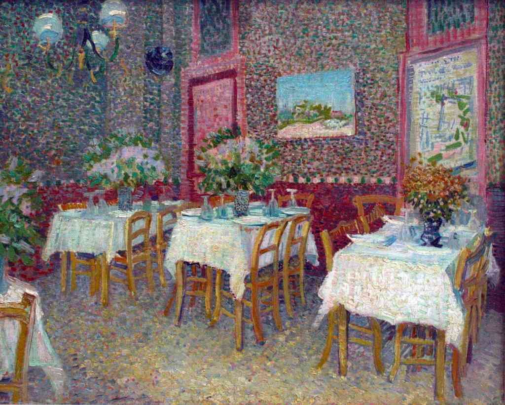 Interior Of A Restaurant Van Gogh A4 Photo Print
