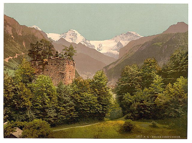 Interlaken Bernese Oberland 2 Vintage A4 Photo Print