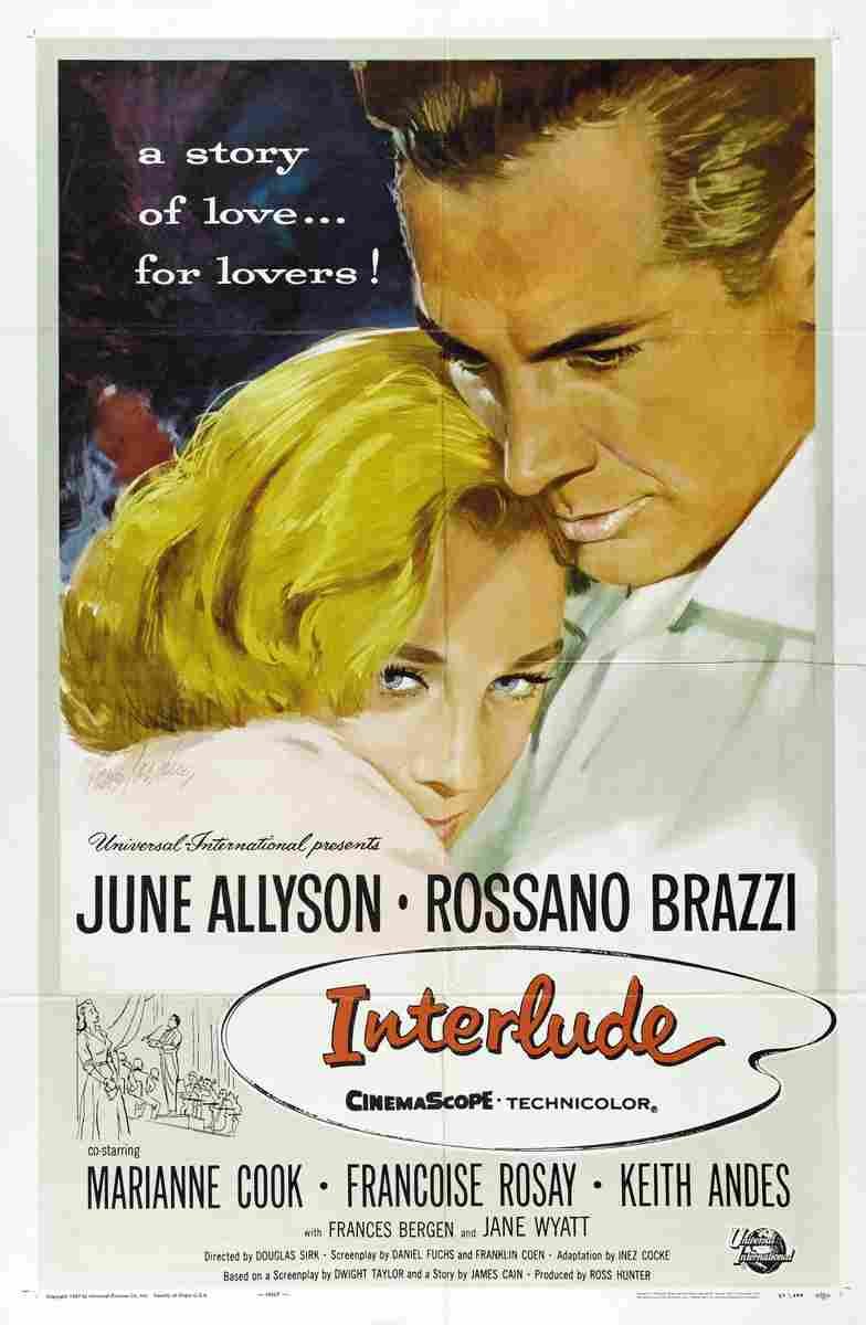 Interlude 1957 01  film star poster A4 Photo Print