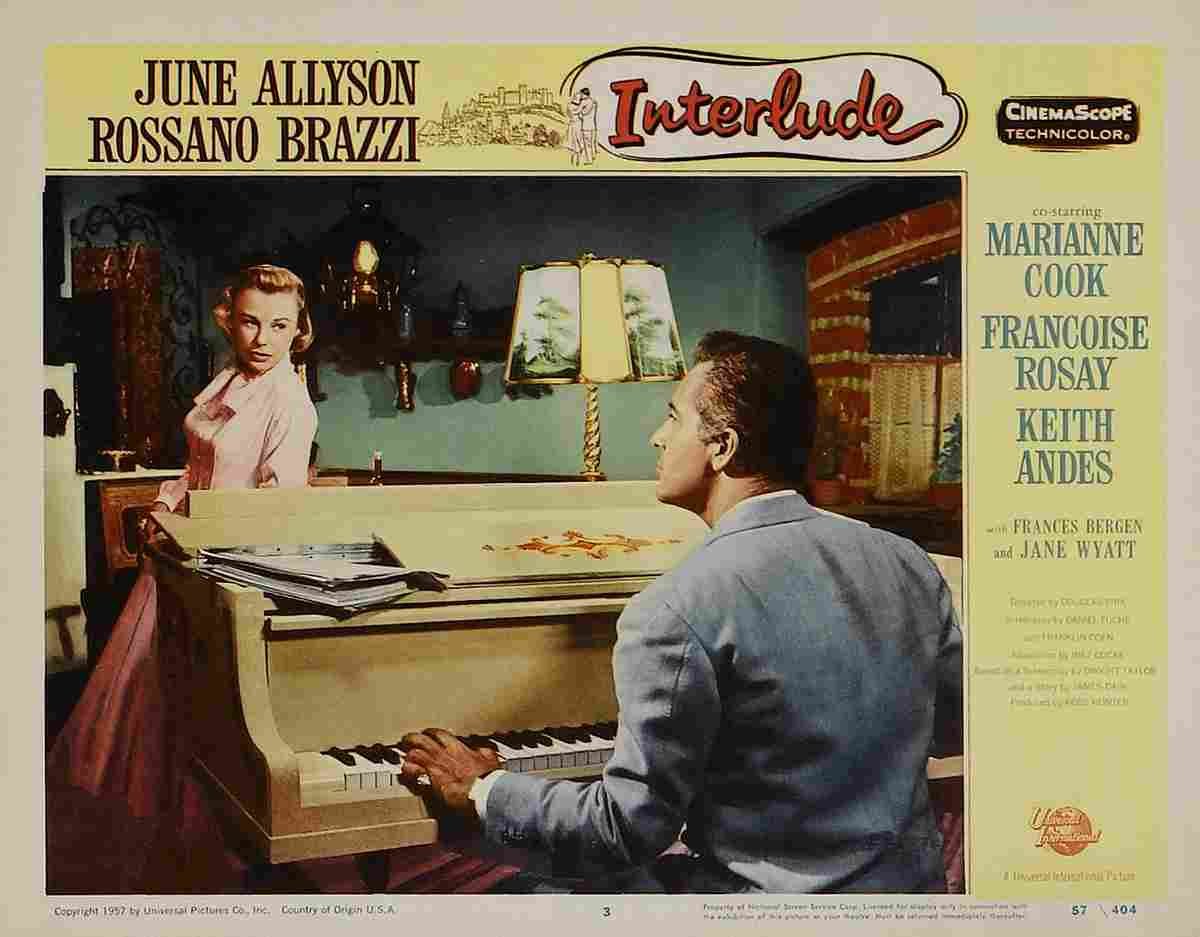 Interlude 1957 04  film star poster A4 Photo Print