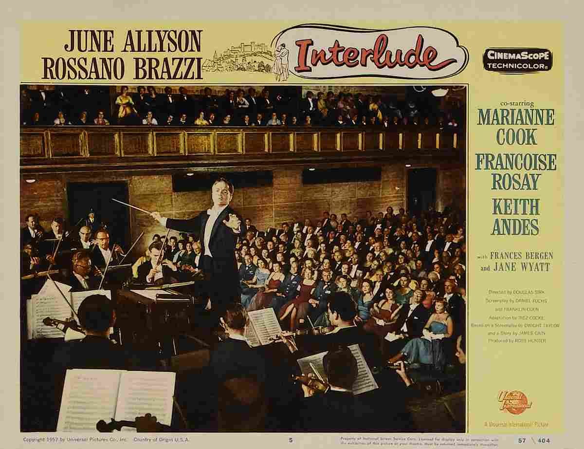 Interlude 1957 06  film star poster A4 Photo Print
