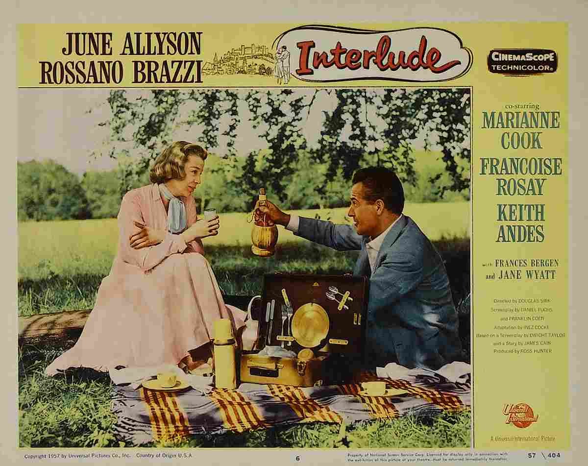 Interlude 1957 07  film star poster A4 Photo Print