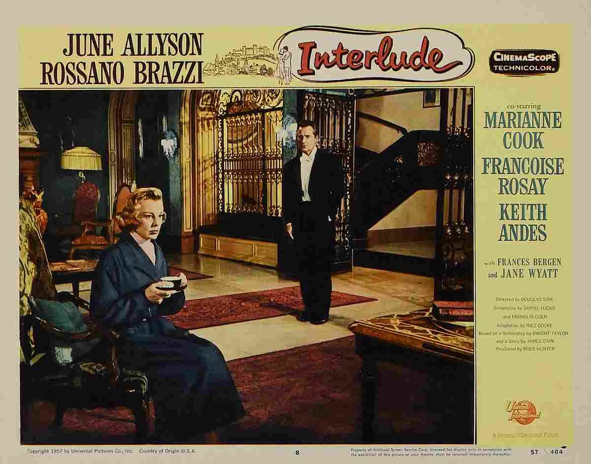 Interlude 1957 09  film star poster A4 Photo Print
