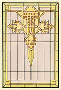 International Art Glass 1914 Cross window A4 Photo Print