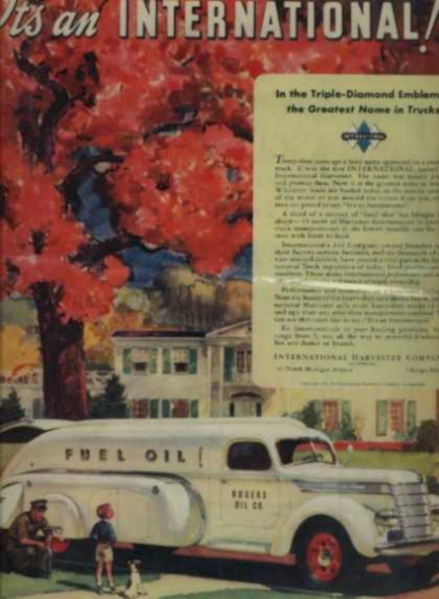 International Harvester Truck Vintage Retro Advert Ads A4 Photo Print