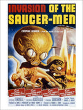 Invasion Of Saucer Men Sci Fi Movie Poster 1957 Vintage Retro Advert Poster A4 