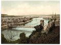Inverness from castle Vintage A4 Photo Print