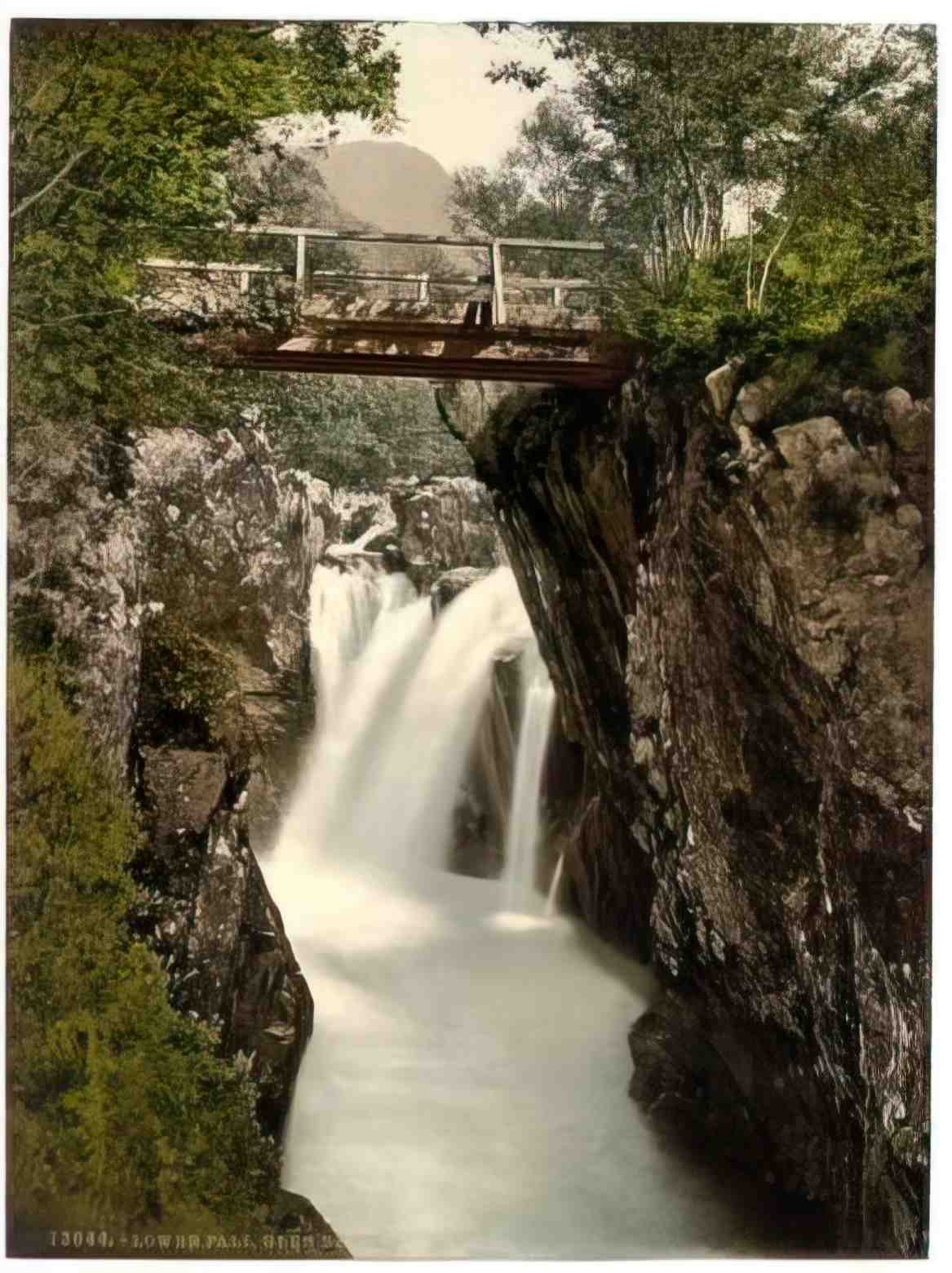 Invernessshire Ben Nevis Lower Fall 1900s Vintage A4 Photo Print