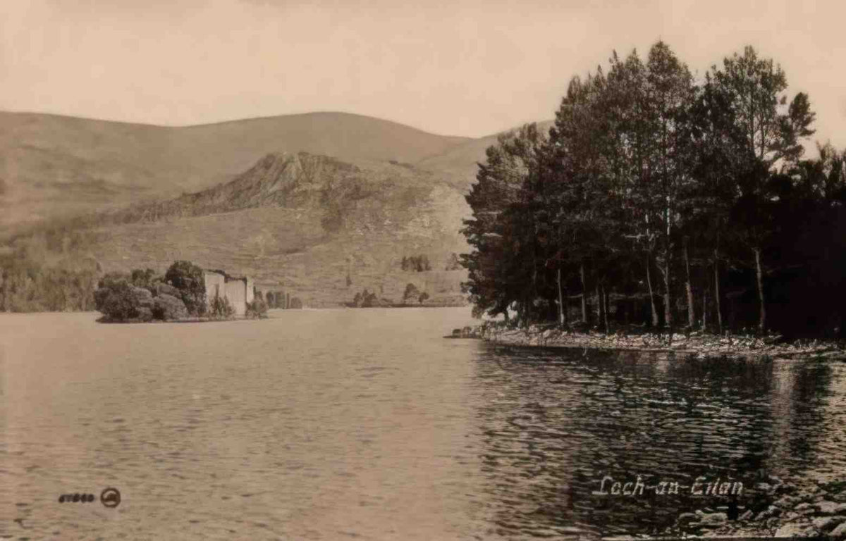 Invernessshire Loch an Eilan Vintage A4 Photo Print