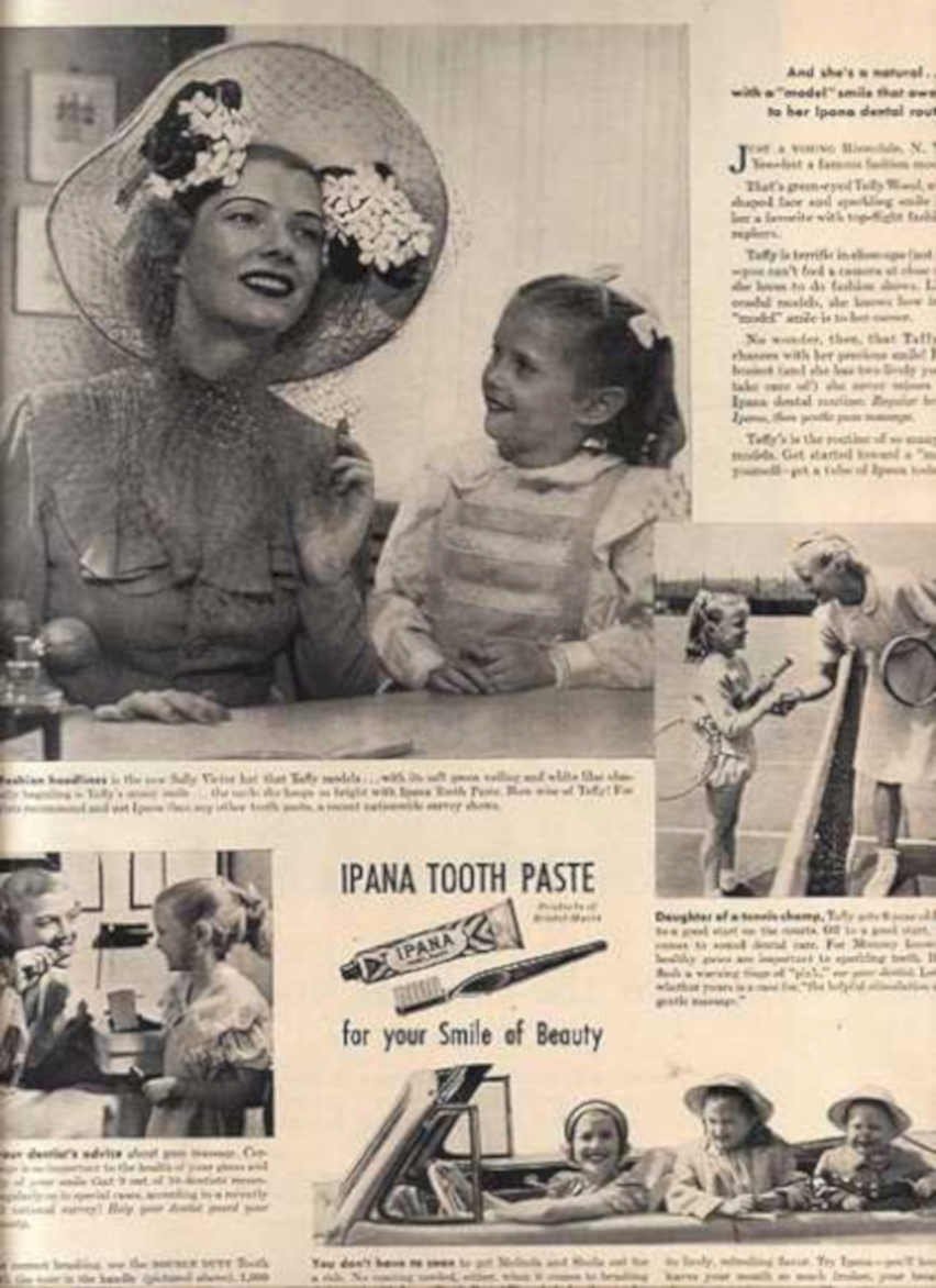 Ipana Girls Diner Vintage Retro Advert Ads A4 Photo Print