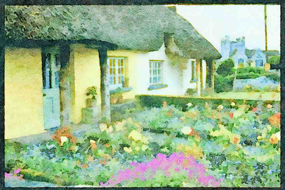 Ireland 385006 Adare, Limerick A4 Limited Edition Watercolour Print
