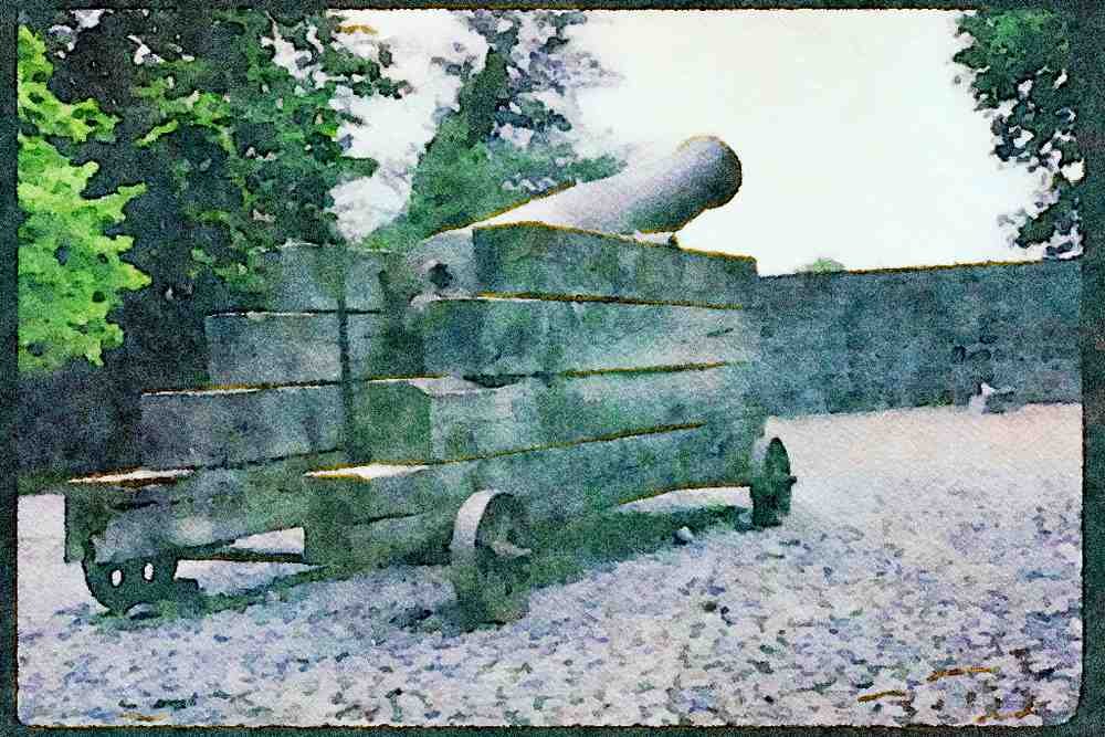 Ireland 385022 Cannon, Bunratty Castle A4 Limited Edition Watercolour Print