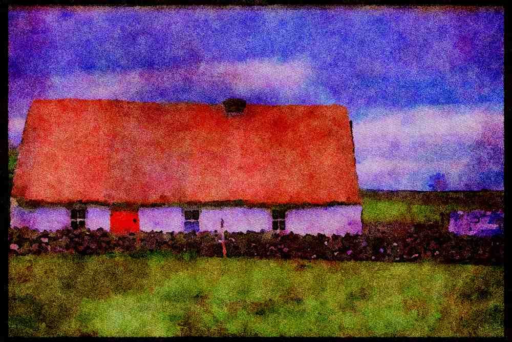 Ireland 385034 Thatched Irish Homestead A4 Limited Edition Watercolour Print
