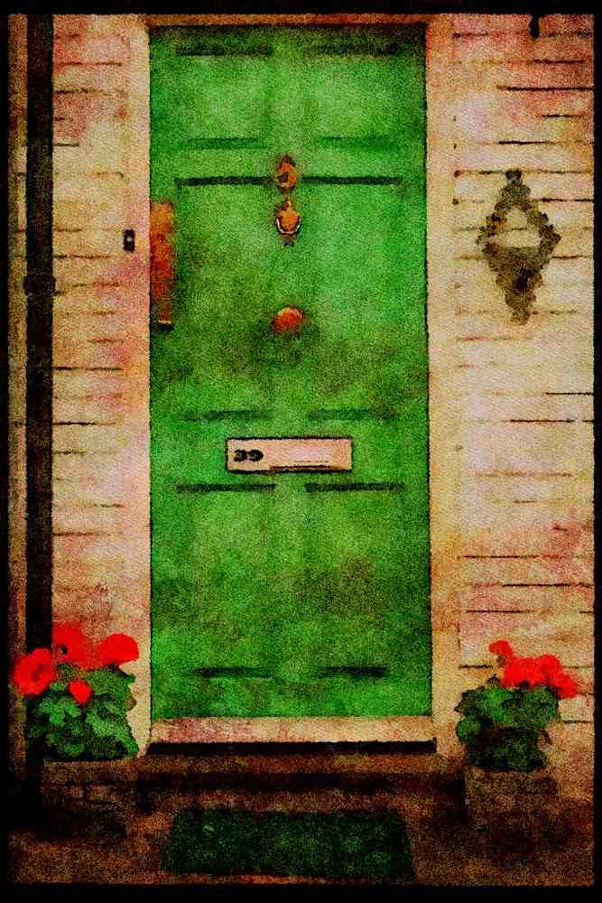 Ireland 385035 The Famous Doors Of Dublin A4 Limited Edition Watercolour Print