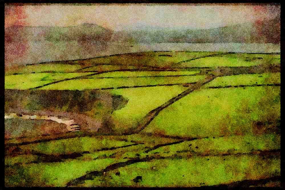 Ireland 385038 A Bird's eye view A4 Limited Edition Watercolour Print