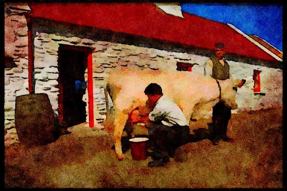 Ireland 385039 The Traditional Way A4 Limited Edition Watercolour Print