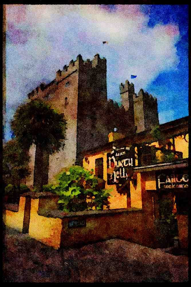 Ireland 385044 The Famous Dirty Nelly's Pub A4 Limited Edition Watercolour Print