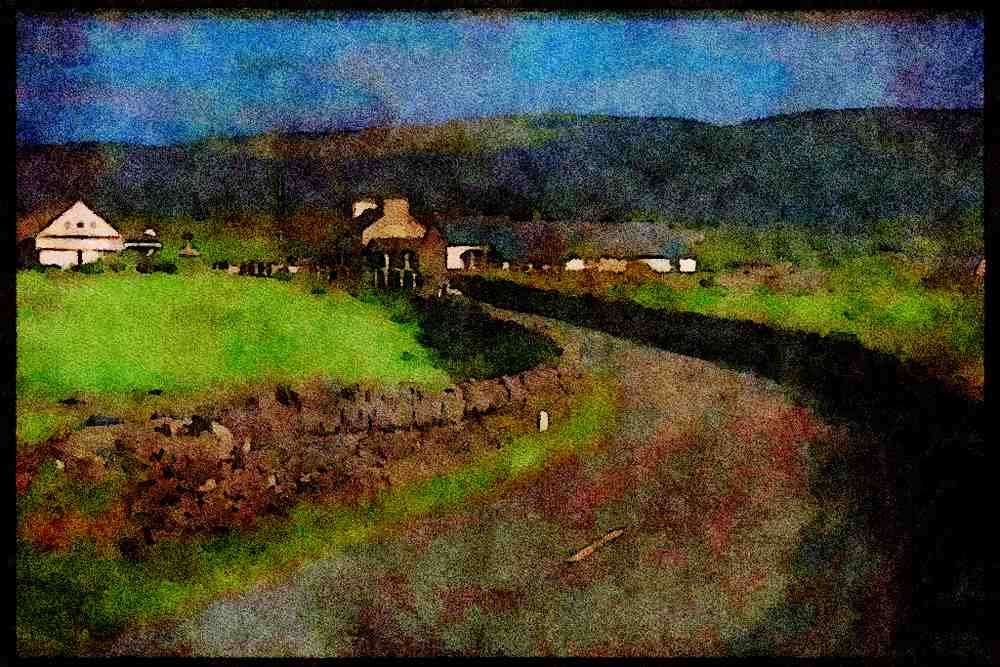 Ireland 385053 Picturesque Roadside View A4 Limited Edition Watercolour Print