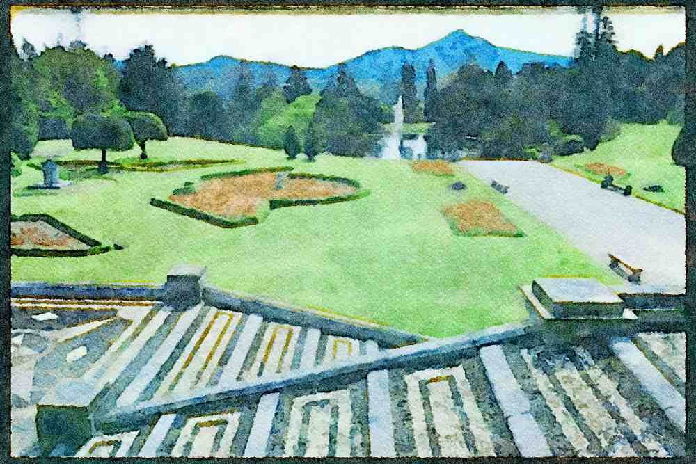 Ireland 385060 Powerscourt Estate, County Kerry A4 Limited Edition Watercolour Print