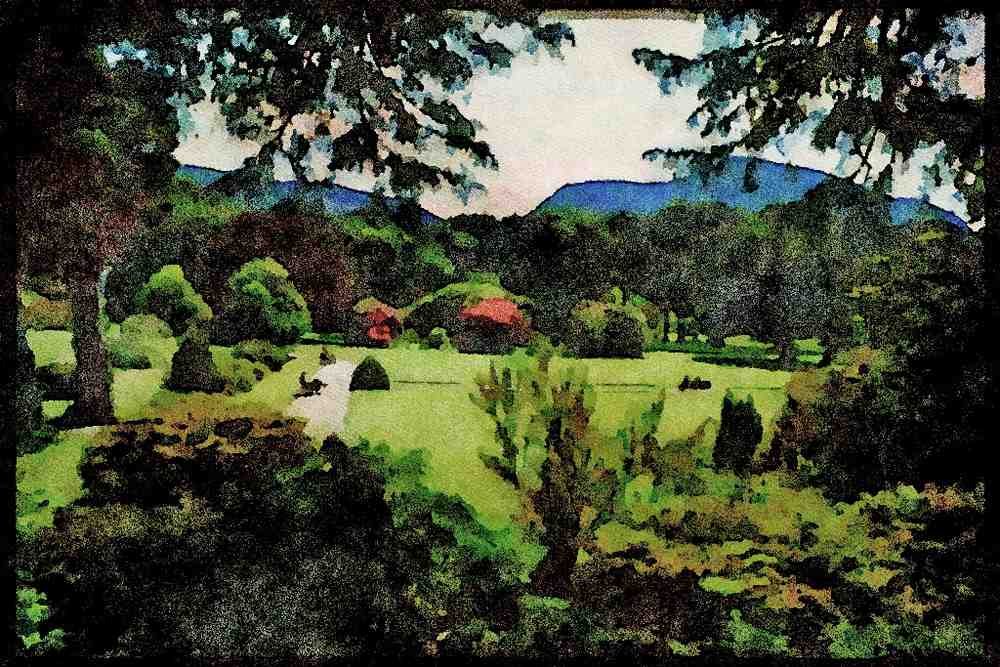 Ireland 385062 A Beautiful Garden View A4 Limited Edition Watercolour Print
