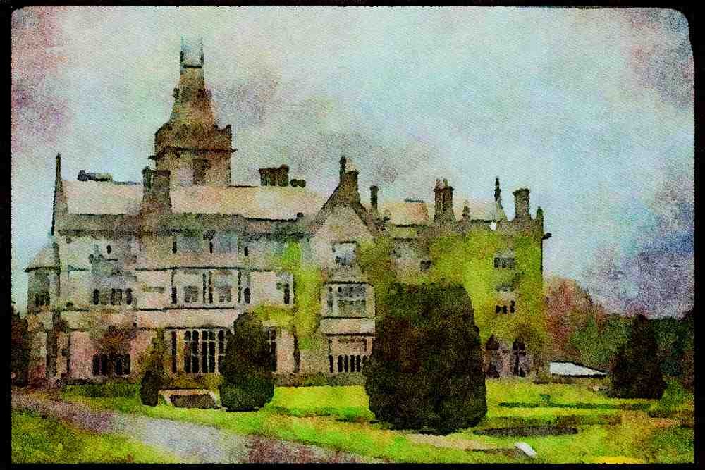 Ireland 385088 Adare Manor, Limerick A4 Limited Edition Watercolour Print
