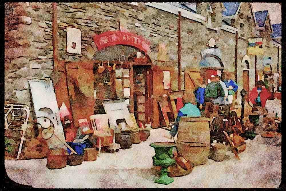 Ireland 385089 Shop On The Strand, Dingle A4 Limited Edition Watercolour Print